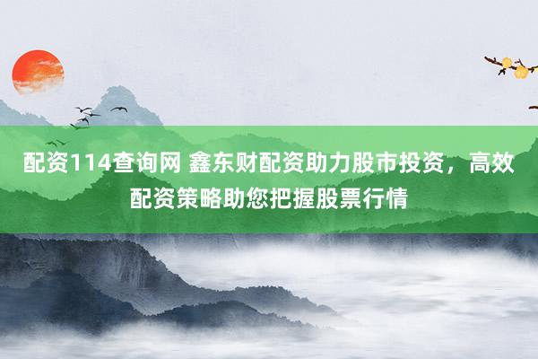 配资114查询网 鑫东财配资助力股市投资，高效配资策略助您把握股票行情