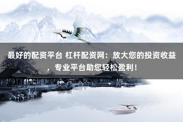 最好的配资平台 杠杆配资网：放大您的投资收益，专业平台助您轻松盈利！