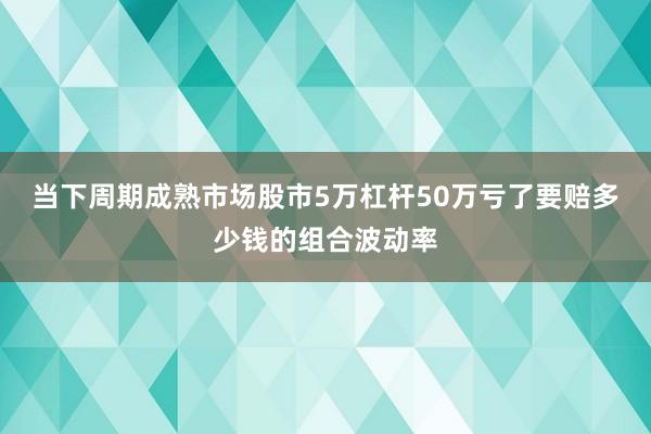 当下周期成熟市场股市5万杠杆50万亏了要赔多少钱的组合波动率