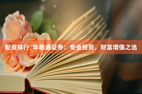配资排行 华融通证券:专业投资,财富增值之选
